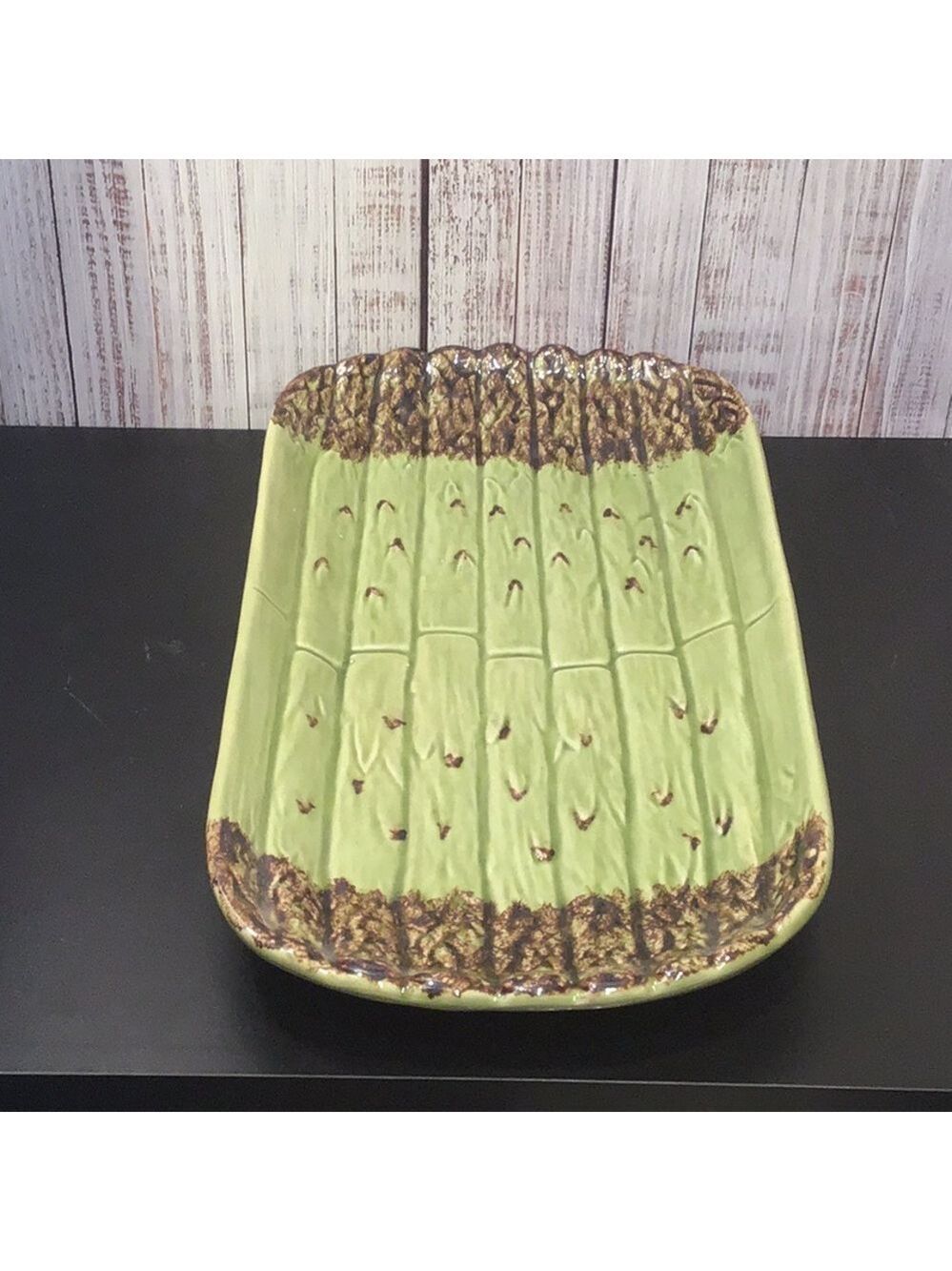 Bordallo Pinheiro Ceramic Asparagus Dish, Portugal - Picture 2 of 5